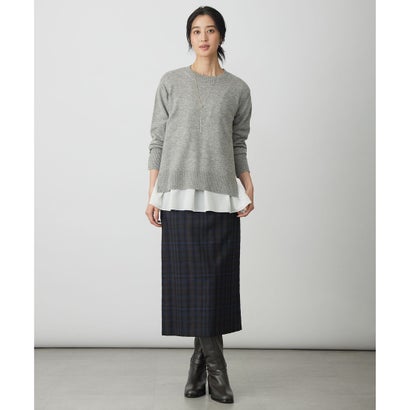 CASHMERE BLEND クルーネック ニット （ミントグリーン系）｜詳細画像