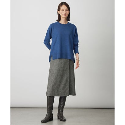 CASHMERE BLEND クルーネック ニット （ブルー系）｜詳細画像
