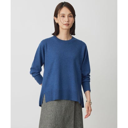 CASHMERE BLEND クルーネック ニット （ブルー系）｜詳細画像