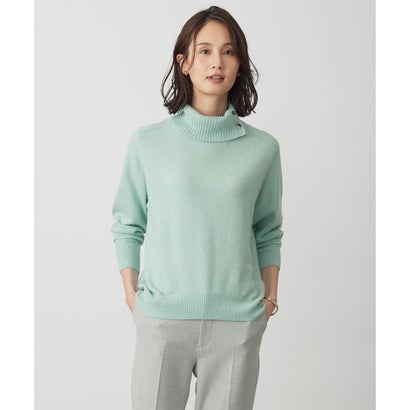 CASHMERE BLEND 襟付き ニット （ミントグリーン系）｜詳細画像