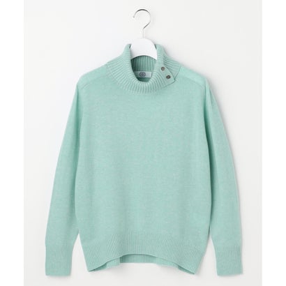 CASHMERE BLEND 襟付き ニット （ミントグリーン系）｜詳細画像