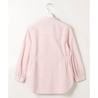 J.PRESS LADIES 【WEB限定カラーあり】コンパクトエステネージュ シャーリング シャツ ブラウス （【WEB限定】サックスストライプ系2）｜詳細画像