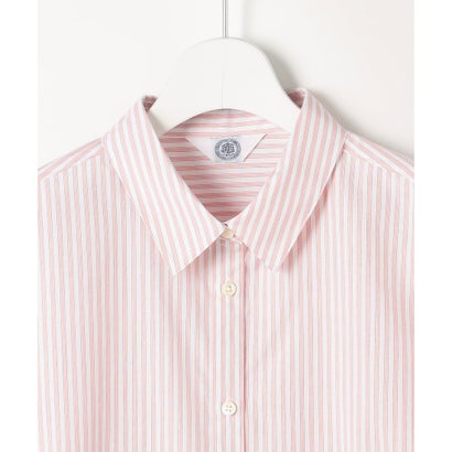 J.PRESS LADIES 【WEB限定カラーあり】コンパクトエステネージュ シャーリング シャツ ブラウス （【WEB限定】サックスストライプ系2）｜詳細画像