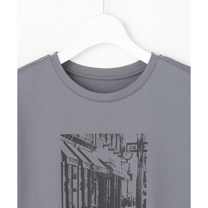 J.PRESS LADIES プリント Tシャツ （グレー系）｜詳細画像