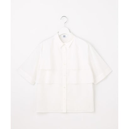 J.PRESS LADIES 【WEB限定カラーあり・一枚で着映え】ラミーポプリン ティアード シャツ （【WEB限定】ラベンダー系）｜詳細画像