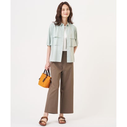J.PRESS LADIES 【WEB限定カラーあり・一枚で着映え】ラミーポプリン ティアード シャツ （【WEB限定】ラベンダー系）｜詳細画像