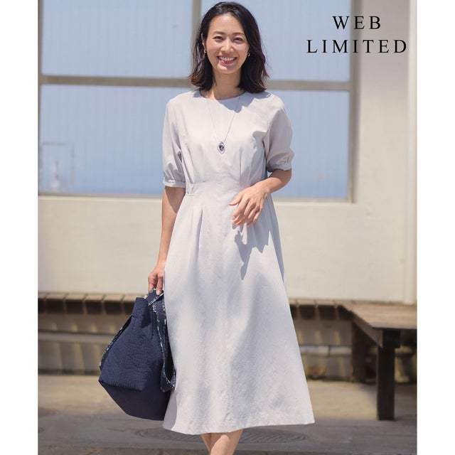 【WEB限定カラーあり】アキハ BREEZE COOL ワンピース （【WEB限定】グレージュ系）