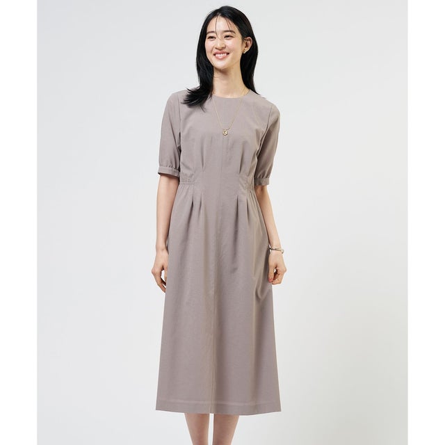【WEB限定カラーあり】アキハ BREEZE COOL ワンピース （モカ系）