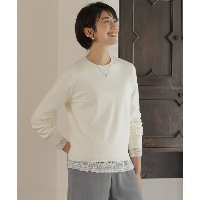 【人気定番アイテム・シーンレスに活躍・WEB限定カラーあり】PRINCE クルーネック ニット （オフ系）