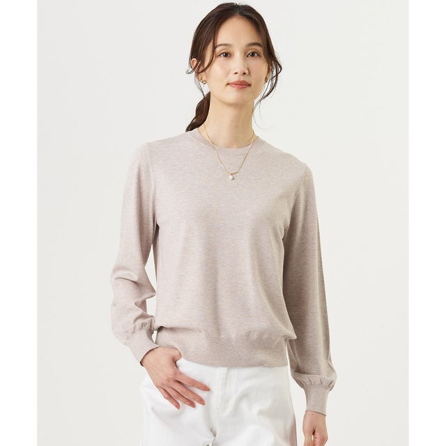 【人気定番アイテム・シーンレスに活躍・WEB限定カラーあり】PRINCE クルーネック ニット （トップベージュ系）