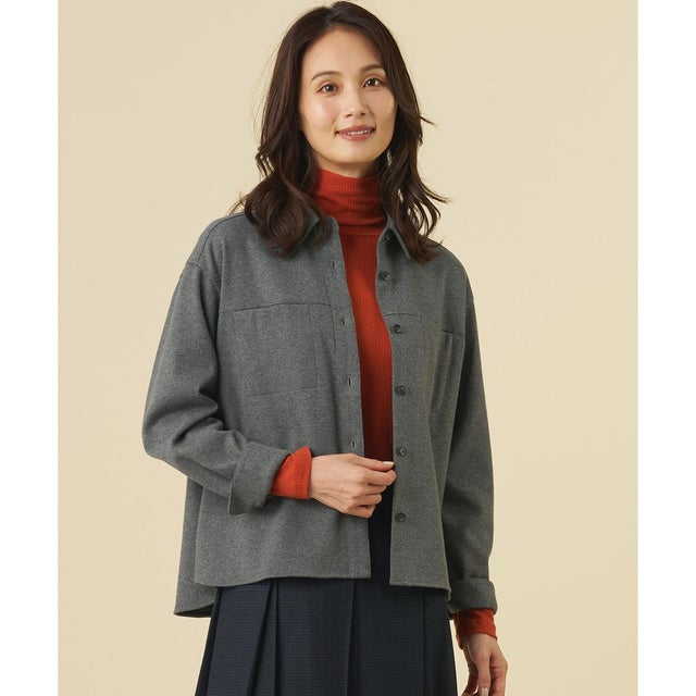 【季節の変わり目に】TWILL NEEDLE シャツ （ミディアムグレー系）