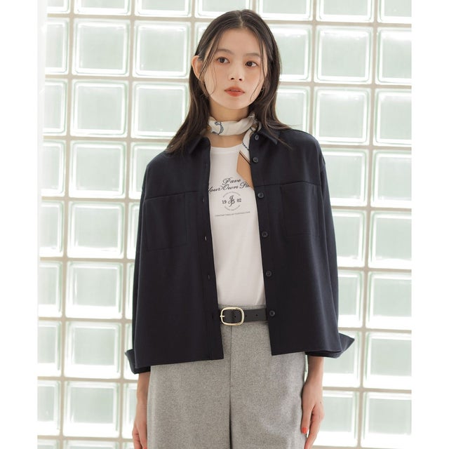 【季節の変わり目に】TWILL NEEDLE シャツ （ネイビー系）