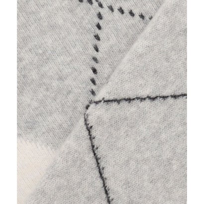 【一枚で着映え】AIRY WOOL ARGYLE クルーネック ニット （グレー系）｜詳細画像