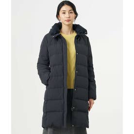 【シーンレスに活躍・2way】タフタダウン ロング丈 コート （ネイビー系）