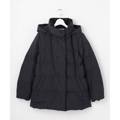 【WEB限定カラーあり・シーンレスに活躍・2way】タフタダウン ミドル丈 コート （スレートブラウン系）｜詳細画像