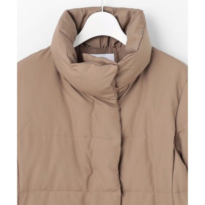 【WEB限定カラーあり・シーンレスに活躍・2way】タフタダウン ミドル丈 コート （モカ系）｜詳細画像