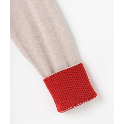 SOFT TOUCH WOOL Vネック ニット （サックス×グレー系）｜詳細画像