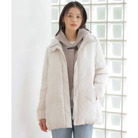 【WEB限定カラーあり・シーンレスに活躍・2way】タフタダウン ステッチレス コート （アイボリー系）