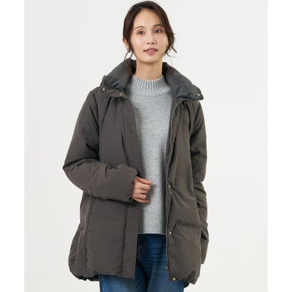 【WEB限定カラーあり・シーンレスに活躍・2way】タフタダウン ステッチレス コート （スレートブラウン系）｜詳細画像