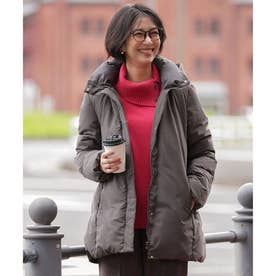 【WEB限定カラーあり・シーンレスに活躍・2way】タフタダウン ステッチレス コート （スレートブラウン系）