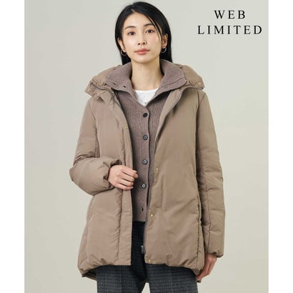 【WEB限定カラーあり・シーンレスに活躍・2way】タフタダウン ステッチレス コート （【WEB限定】モカ系）｜詳細画像