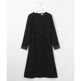 【人気定番素材・セットアップ対応】セラテリーダブルクロス ワンピース （ブラック系）