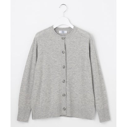 J.PRESS LADIES 【人気素材・WEB限定カラーあり】CASHMERE BLEND クルーネック ニット カーディガン （ライトグレー系）｜詳細画像
