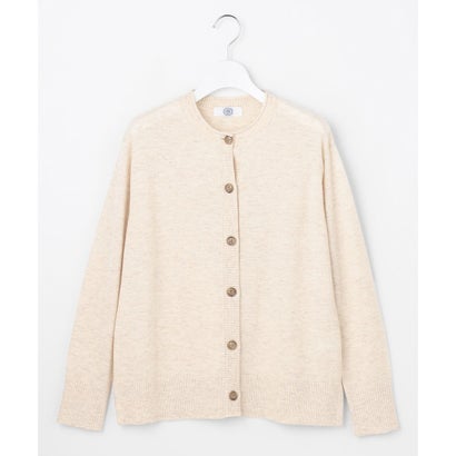 J.PRESS LADIES 【人気素材・WEB限定カラーあり】CASHMERE BLEND クルーネック ニット カーディガン （ライトグレー系）｜詳細画像