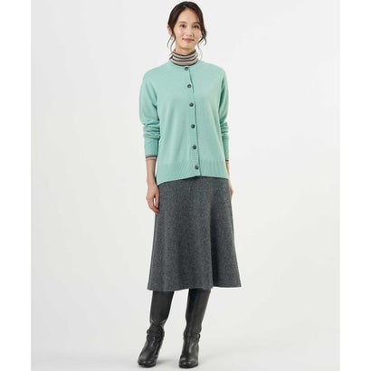 J.PRESS LADIES 【人気素材・WEB限定カラーあり】CASHMERE BLEND クルーネック ニット カーディガン （ミント系）｜詳細画像