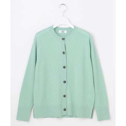 J.PRESS LADIES 【人気素材・WEB限定カラーあり】CASHMERE BLEND クルーネック ニット カーディガン （ミント系）｜詳細画像