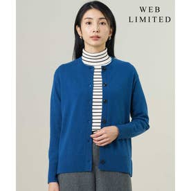 【人気素材・WEB限定カラーあり】CASHMERE BLEND クルーネック ニット カーディガン （【WEB限定】ブルー系）