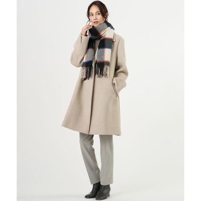 J.PRESS LADIES Pure ラムウール ダブル ロング コート （ベージュ系）｜詳細画像