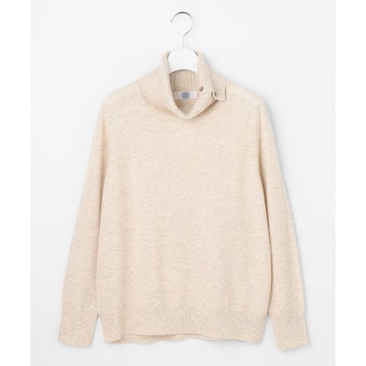 J.PRESS LADIES 【人気素材・WEB限定カラーあり】CASHMERE BLEND 襟付き ニット （ブルー系）｜詳細画像