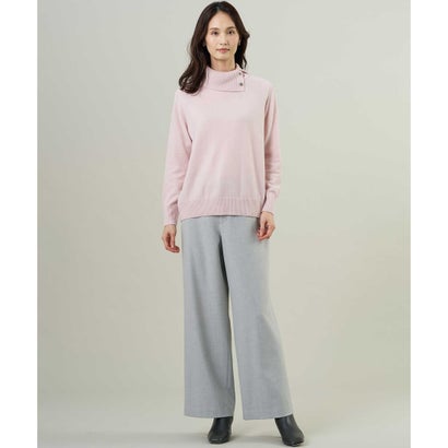 J.PRESS LADIES 【人気素材・WEB限定カラーあり】CASHMERE BLEND 襟付き ニット （ブルー系）｜詳細画像