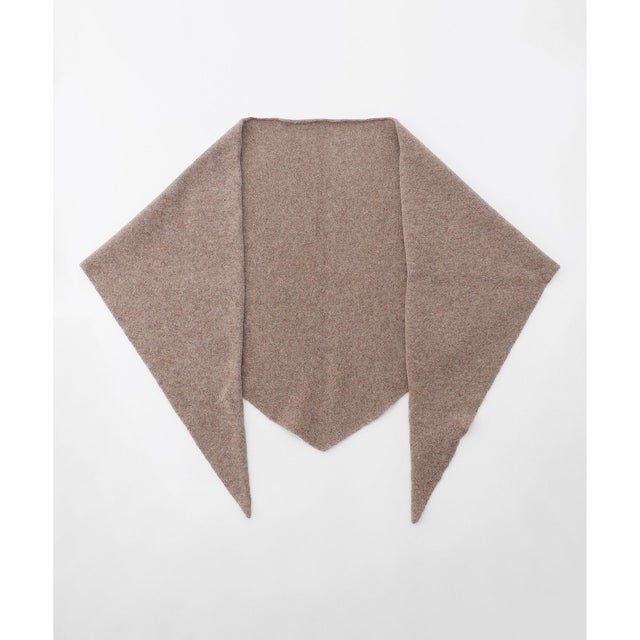 【プラスワンアイテムに・WEB限定カラーあり】NZW CASHMERE BLEND ニット スカーフ （【WEB限定】モカ系）