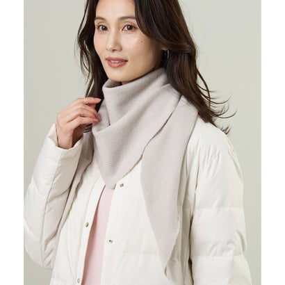 【プラスワンアイテムに・WEB限定カラーあり】NZW CASHMERE BLEND ニット スカーフ （ベージュ系）｜詳細画像