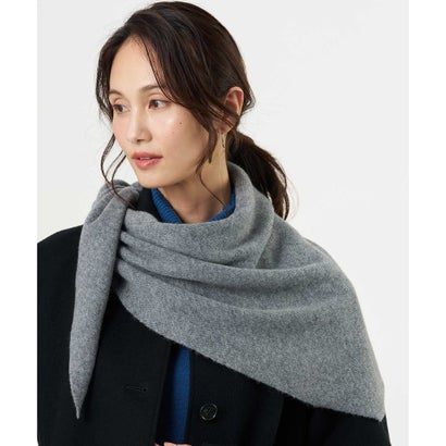 【プラスワンアイテムに・WEB限定カラーあり】NZW CASHMERE BLEND ニット スカーフ （ベージュ系）｜詳細画像