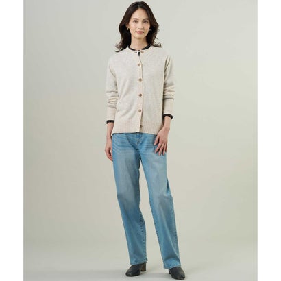 J.PRESS LADIES 【人気素材・WEB限定カラーあり】CASHMERE BLEND クルーネック ニット カーディガン （【WEB限定】ピンク系）｜詳細画像
