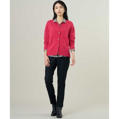 J.PRESS LADIES 【人気素材・WEB限定カラーあり】CASHMERE BLEND クルーネック ニット カーディガン （ベージュ系）｜詳細画像