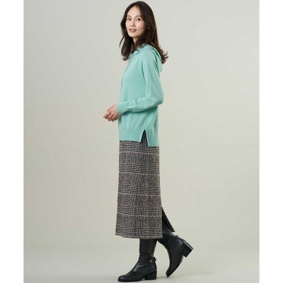 J.PRESS LADIES 【人気素材・WEB限定カラーあり】CASHMERE BLEND ニット パーカー （ライトグレー系）｜詳細画像