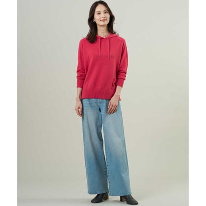 J.PRESS LADIES 【人気素材・WEB限定カラーあり】CASHMERE BLEND ニット パーカー （ライトグレー系）｜詳細画像