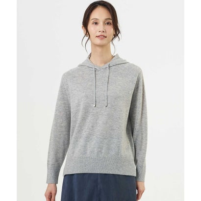 J.PRESS LADIES 【人気素材・WEB限定カラーあり】CASHMERE BLEND ニット パーカー （ライトグレー系）｜詳細画像