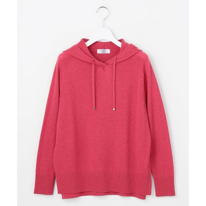 J.PRESS LADIES 【人気素材・WEB限定カラーあり】CASHMERE BLEND ニット パーカー （ローズピンク系）｜詳細画像