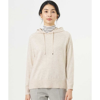 J.PRESS LADIES 【人気素材・WEB限定カラーあり】CASHMERE BLEND ニット パーカー （ベージュ系）｜詳細画像