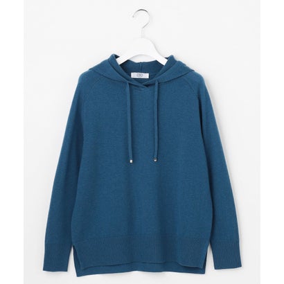 J.PRESS LADIES 【人気素材・WEB限定カラーあり】CASHMERE BLEND ニット パーカー （ブルー系）｜詳細画像