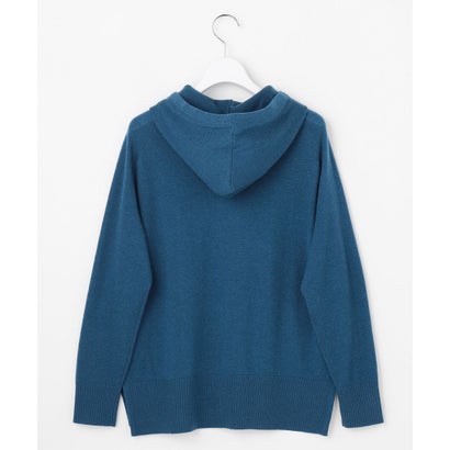 J.PRESS LADIES 【人気素材・WEB限定カラーあり】CASHMERE BLEND ニット パーカー （ブルー系）｜詳細画像