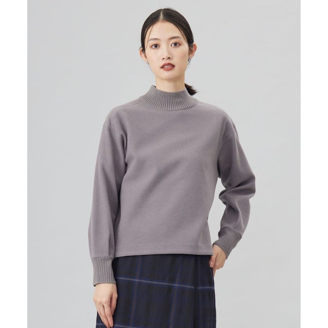 【WEB限定カラーあり】ニードルパンチ カットソー （モカ系）