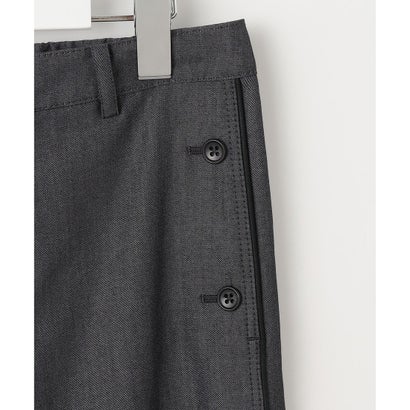 J.PRESS LADIES L 【洗える・防シワ・速乾】ツイルシャンブレー ワイド パンツ （ネイビーシャンブレー系）｜詳細画像