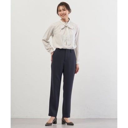 J.PRESS LADIES L 【セットアップ対応】セラテリーダブルクロス テーパード パンツ （ネイビー系）｜詳細画像
