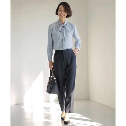 J.PRESS LADIES L 【セットアップ対応】セラテリーダブルクロス テーパード パンツ （ネイビー系）｜詳細画像
